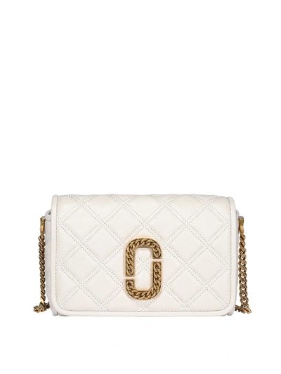 Shop Marc Jacobs The Status Flap Bag In Cream
