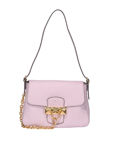 Shop Mulberry Keeley Mini Hammered Leather Bag In Pink