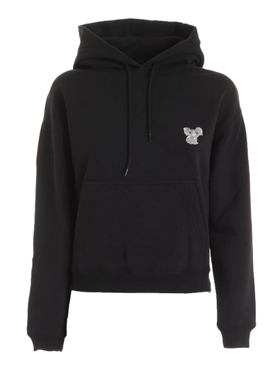 Shop Balenciaga Koala Embroidered Sweatshirt In Black