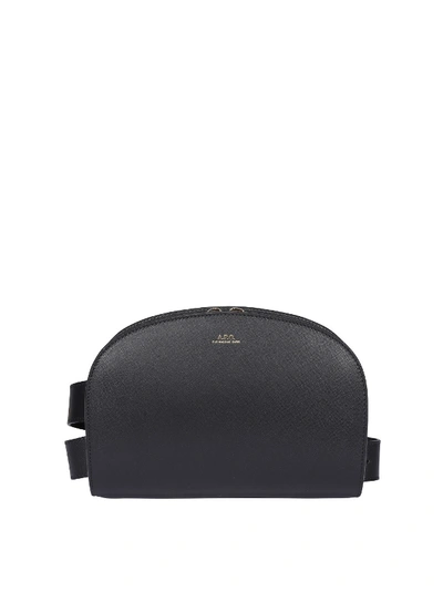 Shop Apc Demi-lune Belt Bag In Black