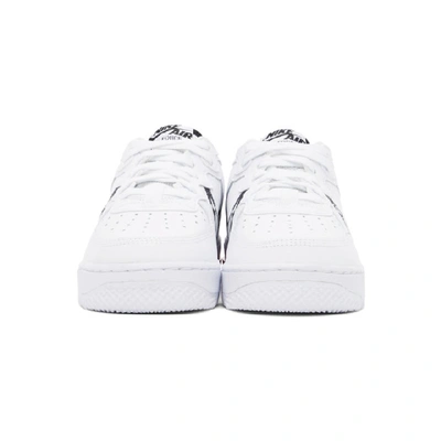 Shop Nike White Air Force 1 React Sneakers In 100 White