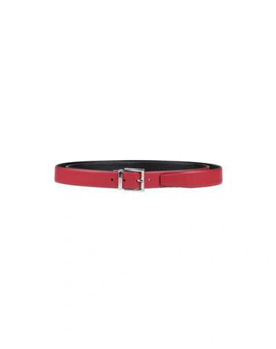 Shop Prada Belts In Red