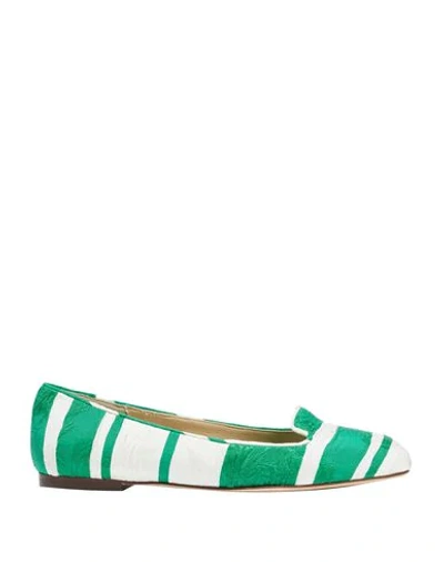 Shop Dolce & Gabbana Ballet Flats In Green