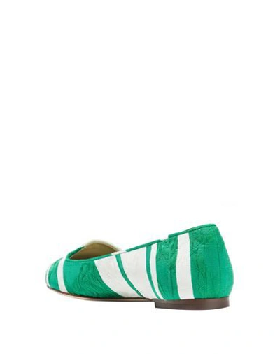 Shop Dolce & Gabbana Ballet Flats In Green