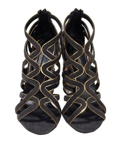 Shop Dolce & Gabbana Sandals In Steel Grey