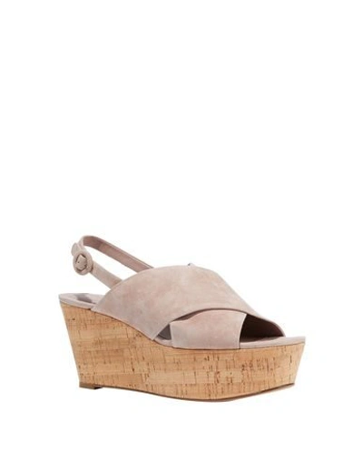 Shop Diane Von Furstenberg Sandals In Dove Grey