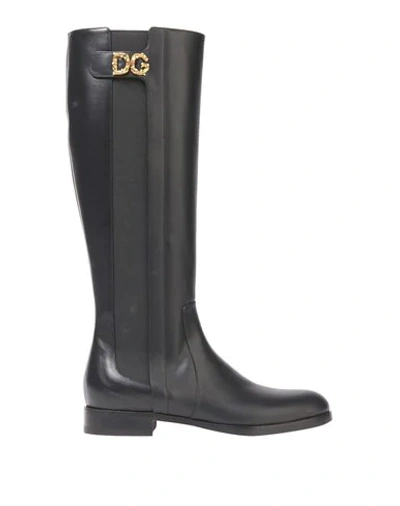 Shop Dolce & Gabbana Woman Boot Black Size 7 Soft Leather