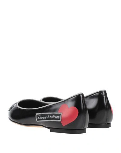 Shop Dolce & Gabbana Ballet Flats In Black