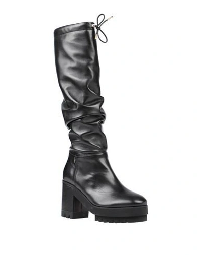 Shop Cesare Paciotti 4us Knee Boots In Black