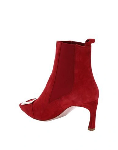 Roger Vivier Ankle Boot In Red