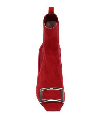 Roger Vivier Ankle Boot In Red