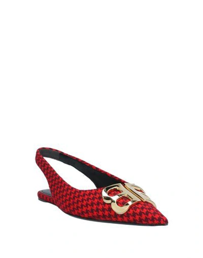 Shop Balenciaga Ballet Flats In Red