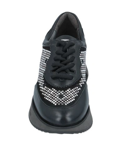 Shop Alberto Guardiani Sneakers In Black