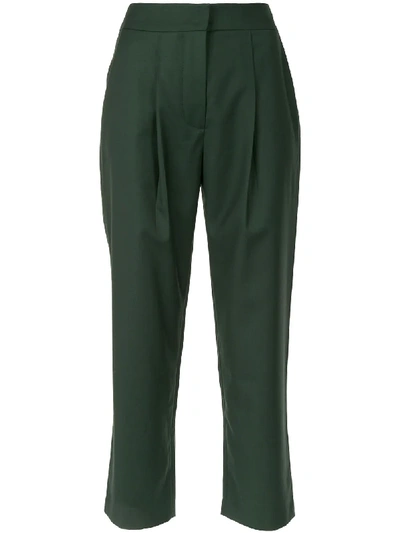 Shop Anna Quan Straight-fit Trousers In Green