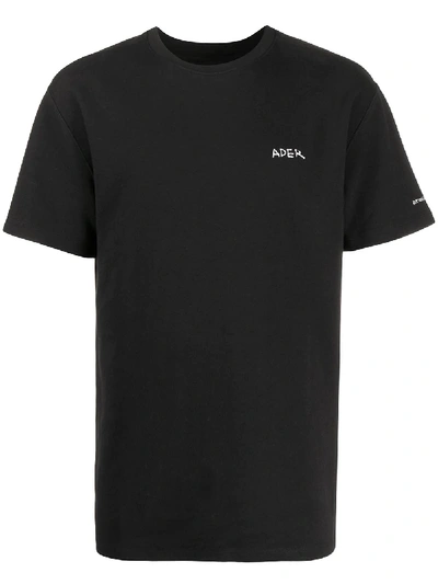 Shop Ader Error Handwriting Logo Print T-shirt In Black