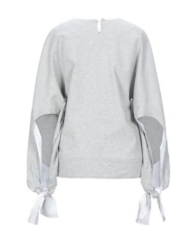 Shop Victoria Beckham Sweatshirts In Light Grey
