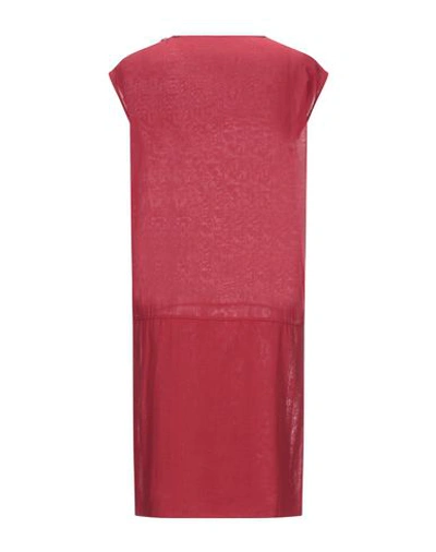 Shop Agnona Woman Top Red Size 8 Wool, Silk