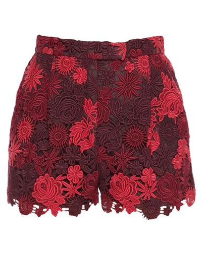 Shop Valentino Shorts & Bermuda Shorts In Garnet
