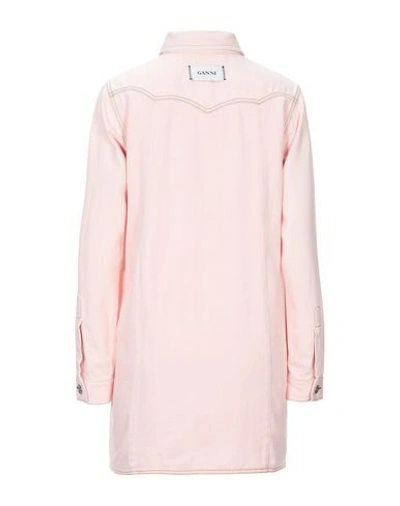 Shop Ganni Short Dresses In Light Pink