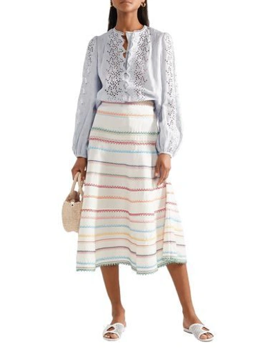 Shop Zimmermann 3/4 Length Skirts In White