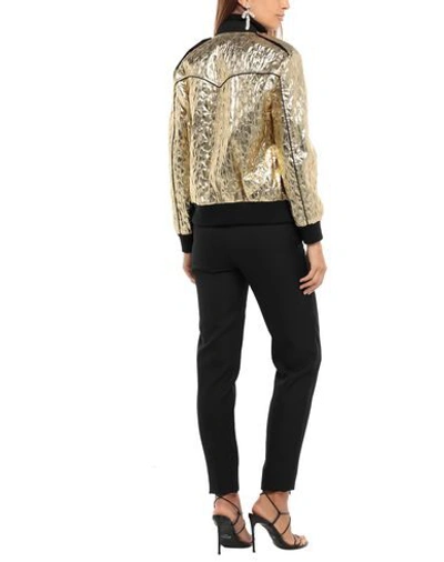 Shop Celine Bomber In Gold