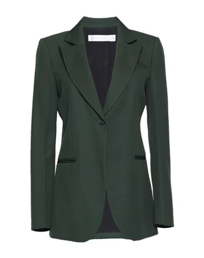 Shop Victoria Beckham Suit Jackets In Emerald Green