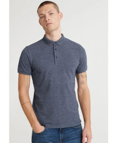 Shop Superdry City Short Sleeved Men's Polo Shirt In Blue