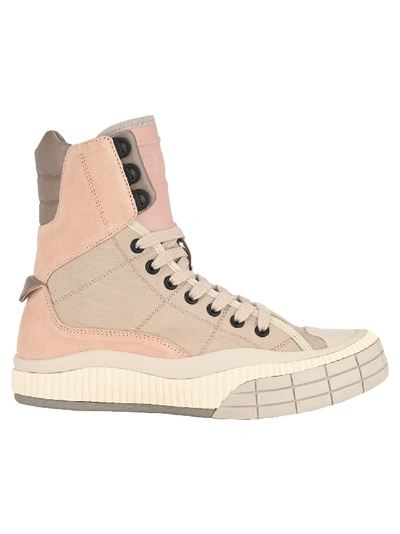 Shop Chloé Clint Hi-top Sneakers In Pink Grey Mix