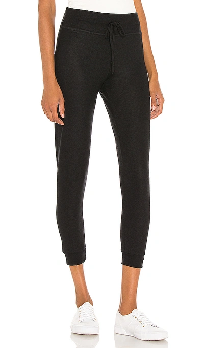 Shop Beyond Yoga Brushed Up Lounge Around Midi Jogger In Black