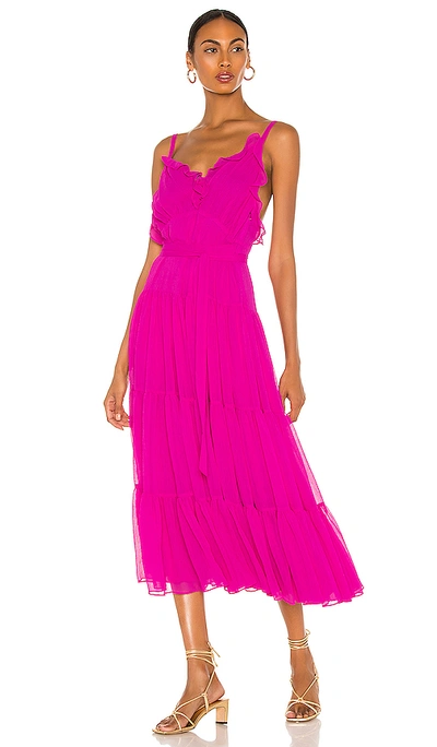 Shop Alexis Tasha Dress In Fuchsia