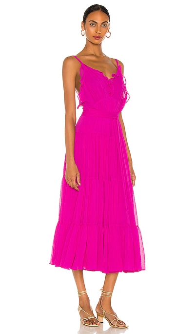 Shop Alexis Tasha Dress In Fuchsia