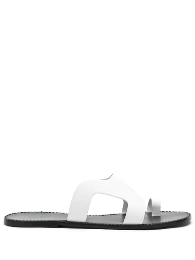 Osklen Ipanema Slide Sandals In White