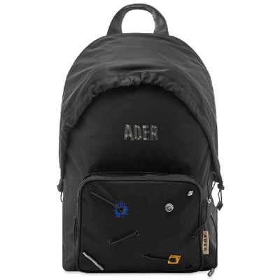 Shop Ader Error Tape Logo Backpack In Black