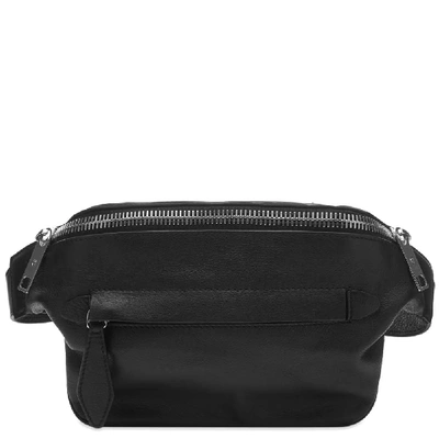 Shop Maison Margiela 11 Leather & Canvas Waist Bag In Black
