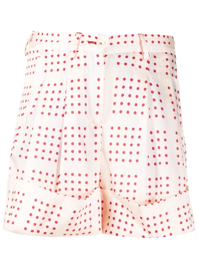 Shop Jejia Polka-dot Tailored Shorts In Pink