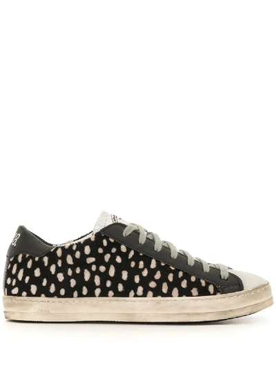 Shop P448 Dotted Low-top Sneakers In Black