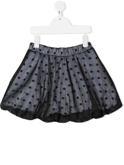 Shop Wauw Capow Cloud Spot Print Skirt In Black