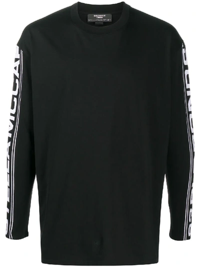 Stella Mccartney Mens Black Cotton Sweatshirt In Black