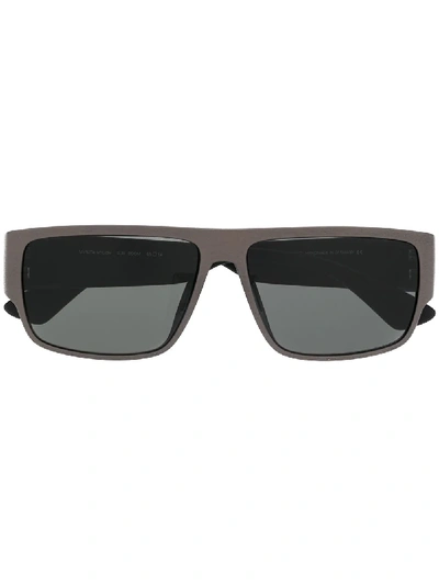 Shop Mykita Boom Rectangle-frame Sunglasses In Grey