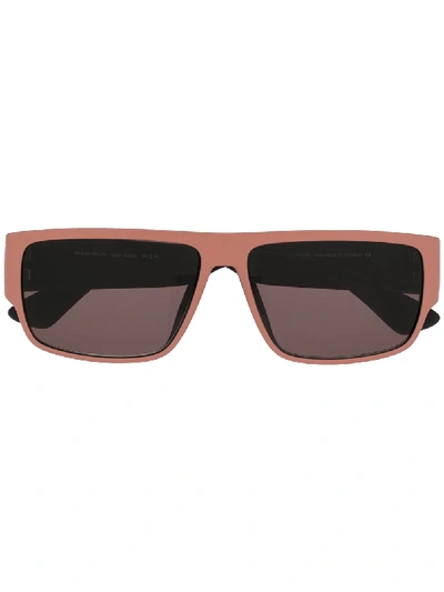 Shop Mykita Boom Rectangle-frame Sunglasses In Pink