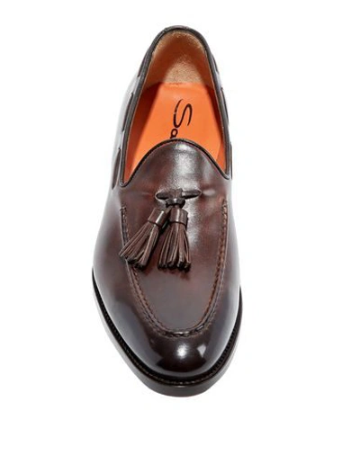 Santoni Loafers In Brown