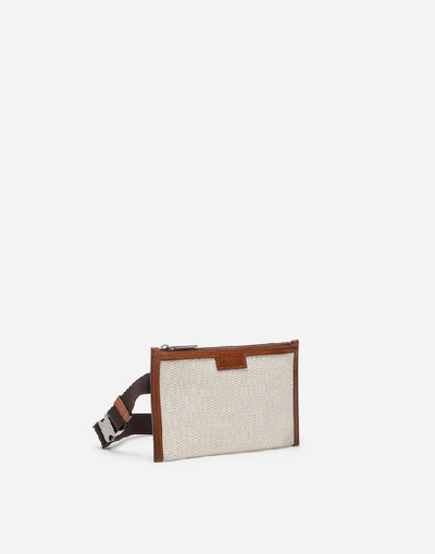 Shop Dolce & Gabbana Fabric Edge Belt Bag