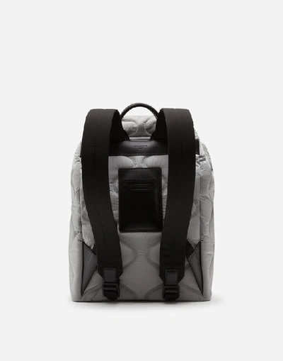 Shop Dolce & Gabbana Nylon Palermo Tecnico Backpack With Logo Print