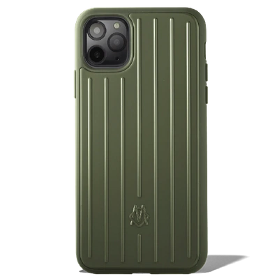 Shop Rimowa Polycarbonate Cactus Green Groove Case For Iphone 11 Pro Max