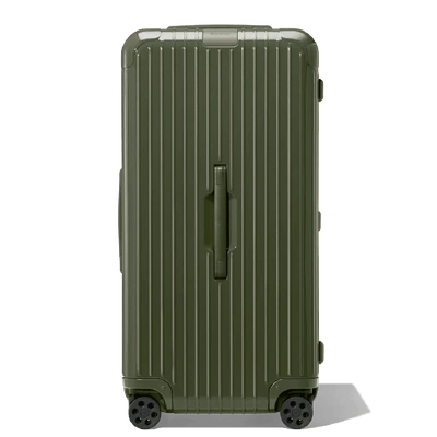 Shop Rimowa Essential Trunk Plus Large Suitcase In Cactus Green - Polycarbonate - 31,5x17x14,8