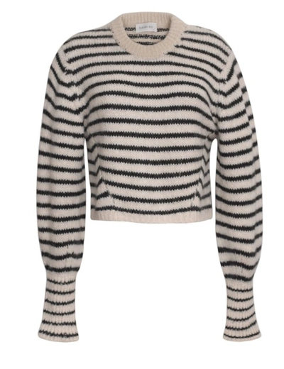Shop Eleven Six Kara Sweater In Ivory + Black Stripe