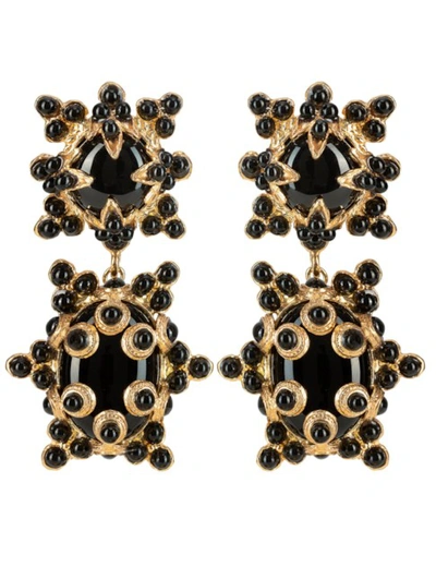 Shop Christie Nicolaides Lucia Earrings Gold & Black