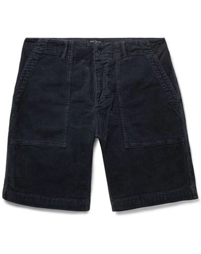 Shop Todd Snyder Shorts & Bermuda In Dark Blue