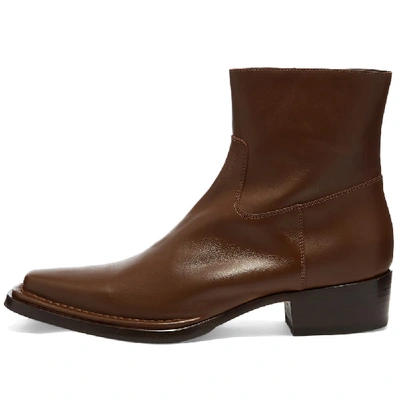 Shop Acne Studios Bruno Boot In Brown