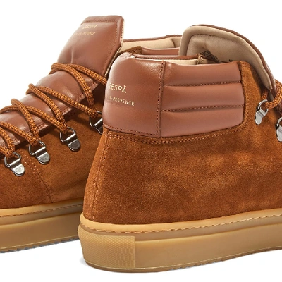 Shop Zespà Zespa Zsp2 Suede Sneaker In Brown